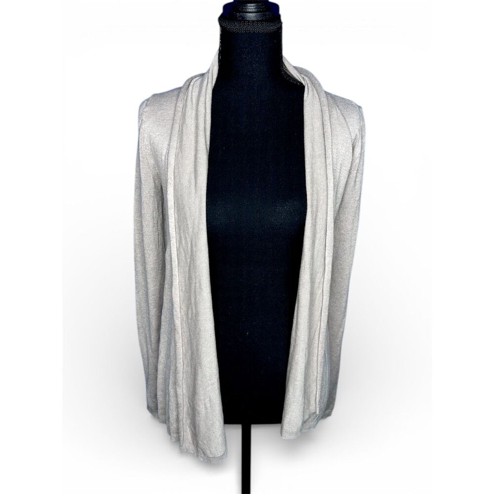 Express Womens Cream Open Cardigan Sweater NWT Elevated Basic Neutral Flowy S